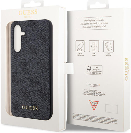 Guess Samsung Galaxy A54 Hoesje Hard Case 4G Logo Metal Grijs afbeelding 8