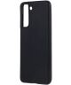 Samsung Galaxy S21 Plus Hoesje Dun TPU Matte Back Cover Zwart