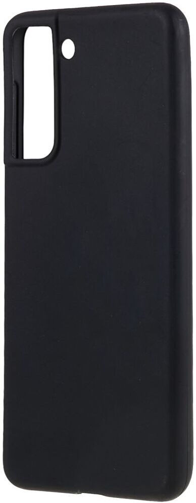 Samsung Galaxy S21 Plus Hoesje Dun TPU Matte Back Cover Zwart afbeelding 2