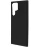 Samsung Galaxy S22 Ultra Hoesje Dun TPU Matte Back Cover Zwart
