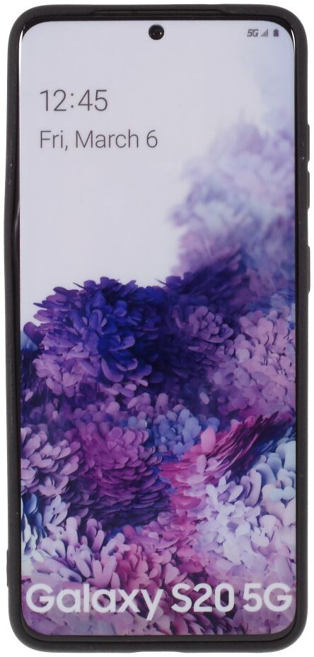 Samsung Galaxy S20 Hoesje Dun TPU Matte Back Cover Zwart afbeelding 5