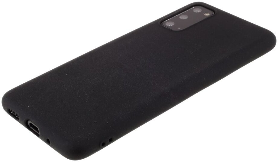 Samsung Galaxy S20 Hoesje Dun TPU Matte Back Cover Zwart afbeelding 6