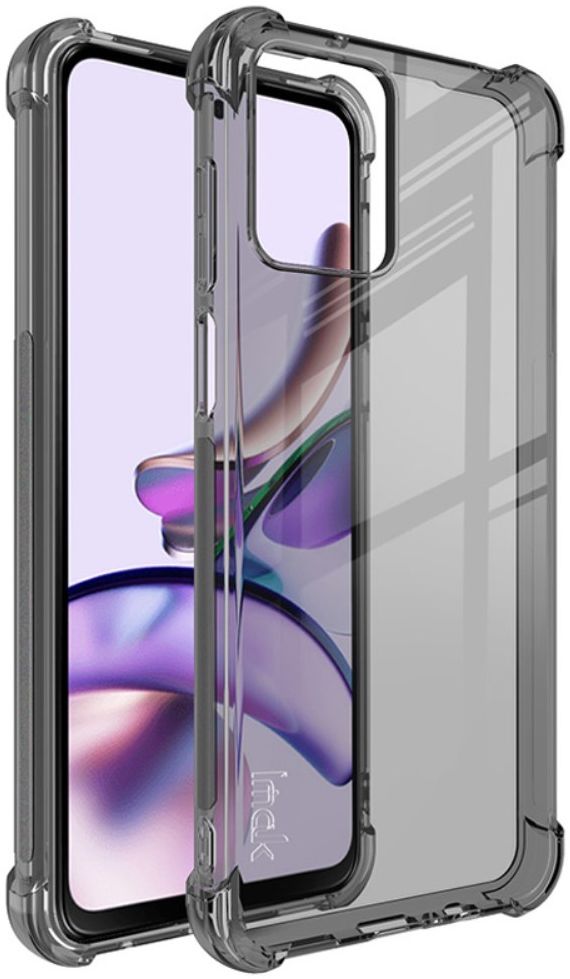 Imak Motorola Moto G73 Hoesje Schokbestendig TPU Transparant Zwart afbeelding 1