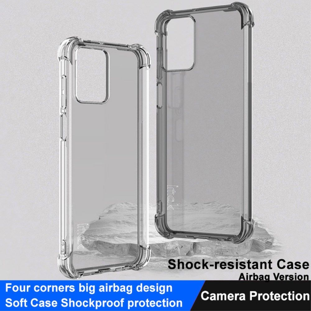 Imak Motorola Moto G73 Hoesje Schokbestendig TPU Transparant Zwart afbeelding 3