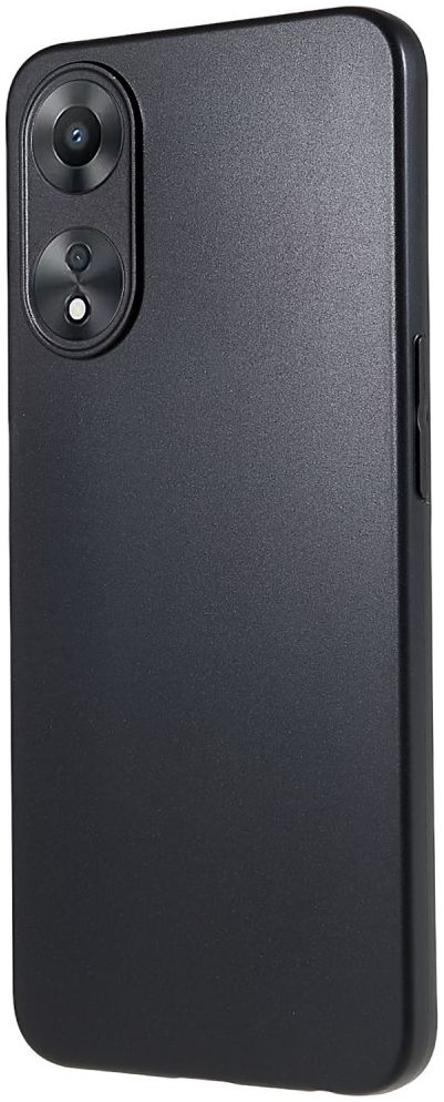 Oppo A58 5G / A78 Hoesje Matte Back Cover Dun TPU Zwart afbeelding 1