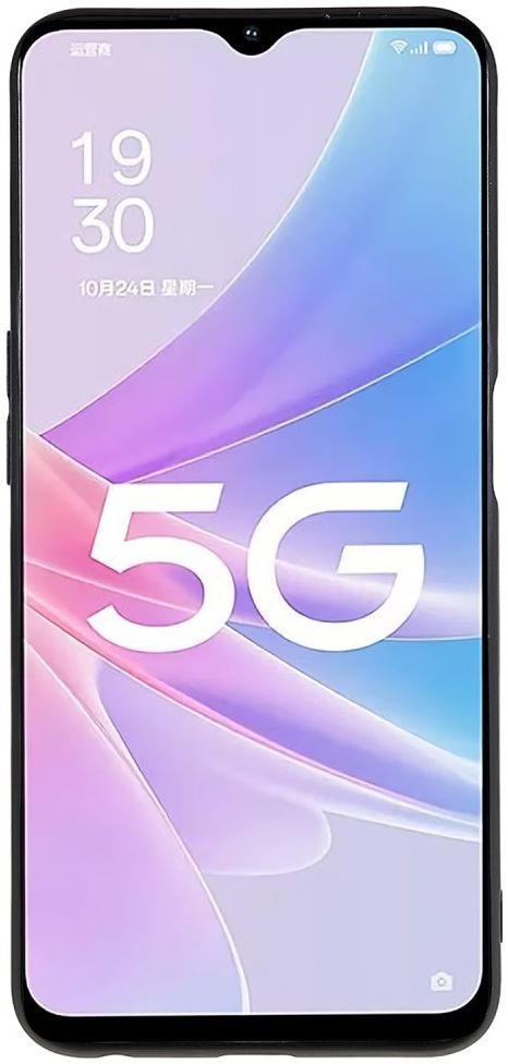 Oppo A58 5G / A78 Hoesje Matte Back Cover Dun TPU Zwart afbeelding 2