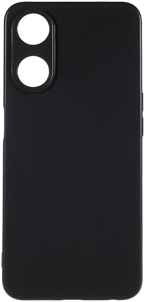Oppo A58 5G / A78 Hoesje Matte Back Cover Dun TPU Zwart afbeelding 3