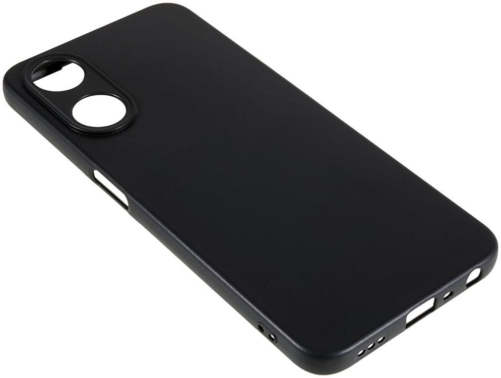 Oppo A58 5G / A78 Hoesje Matte Back Cover Dun TPU Zwart afbeelding 5