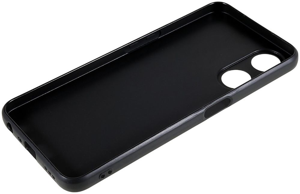 Oppo A58 5G / A78 Hoesje Matte Back Cover Dun TPU Zwart afbeelding 6