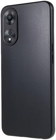 Oppo A58 5G / A78 Hoesje Matte Back Cover Dun TPU Zwart afbeelding 1