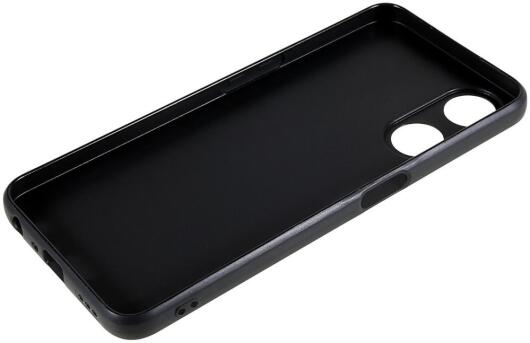 Oppo A58 5G / A78 Hoesje Matte Back Cover Dun TPU Zwart afbeelding 6