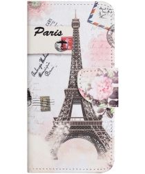 Samsung Galaxy A24 Hoesje Portemonnee Book Case Eiffeltoren Print