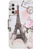 Samsung Galaxy A24 Hoesje Portemonnee Book Case Eiffeltoren Print
