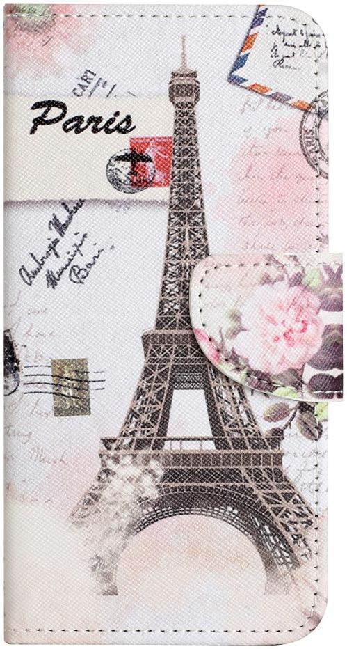 Samsung Galaxy A24 Hoesje Portemonnee Book Case Eiffeltoren Print afbeelding 1