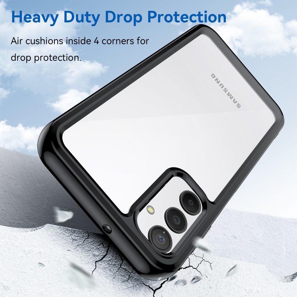 Samsung Galaxy A24 Hoesje Hybride Back Cover Zwart afbeelding 5