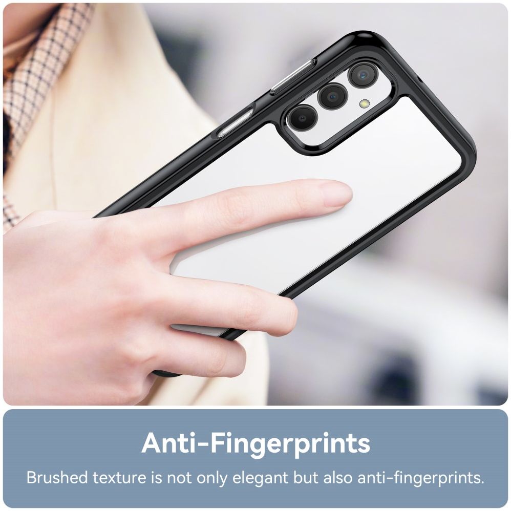 Samsung Galaxy A24 Hoesje Hybride Back Cover Zwart afbeelding 4