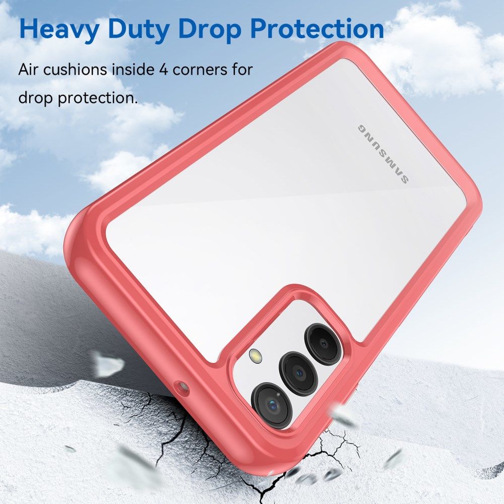 Samsung Galaxy A24 Hoesje Hybride Back Cover Rood afbeelding 5