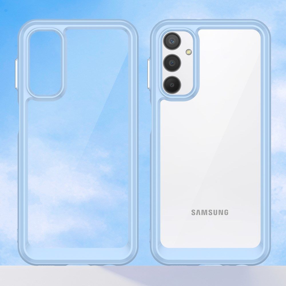Samsung Galaxy A24 Hoesje Hybride Back Cover Blauw afbeelding 2