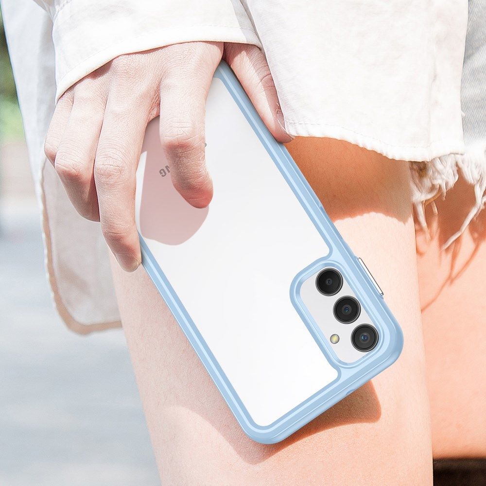 Samsung Galaxy A24 Hoesje Hybride Back Cover Blauw afbeelding 8
