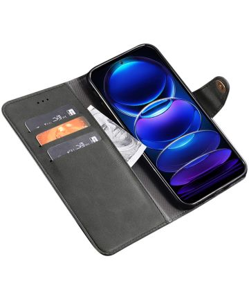 Xiaomi Redmi A1 A2 Hoesje Wallet Book Case Kunstleer Zwart Hoesjes