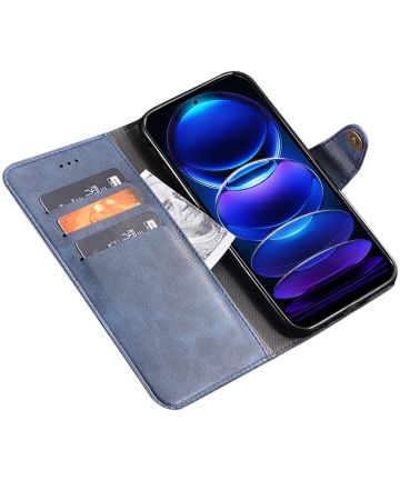 Xiaomi Redmi A1 / A2 Hoesje Wallet Book Case Kunstleer Blauw Hoesjes