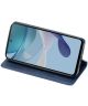 Motorola Moto G73 Hoesje Wallet Book Case Kunstleer Blauw