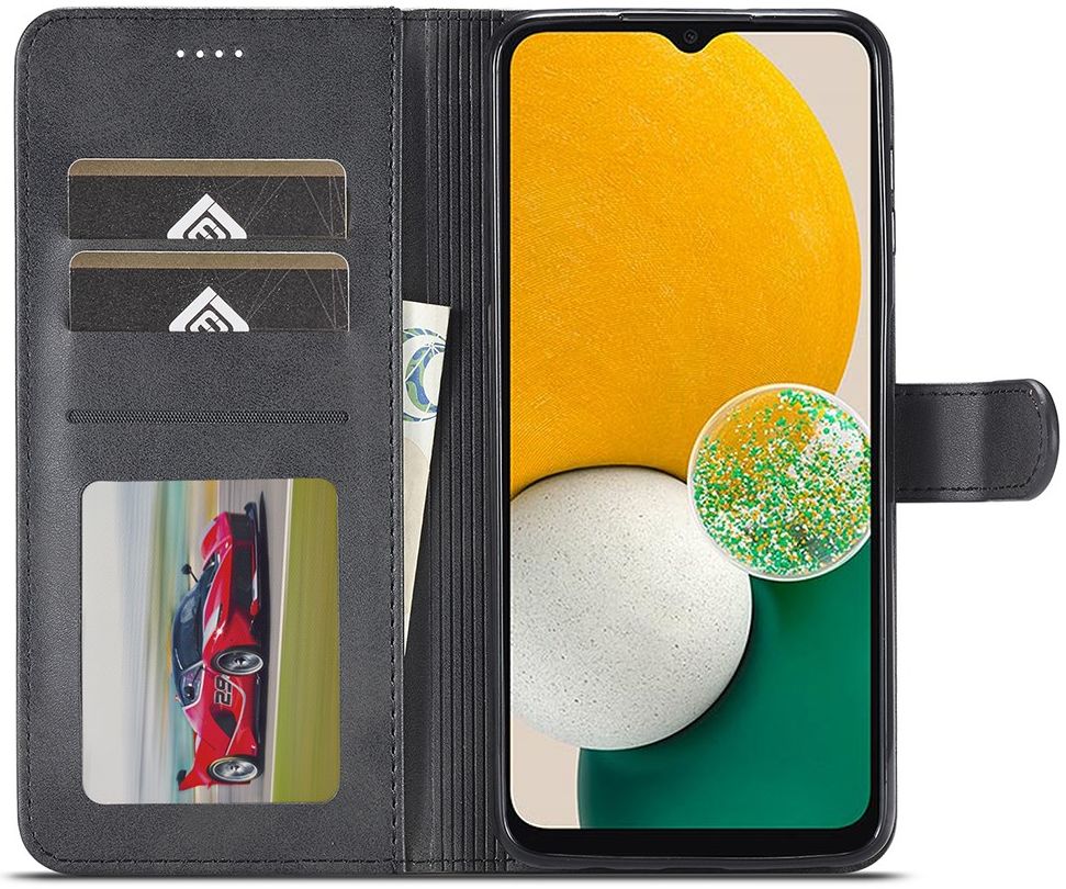 LC.IMEEKE Samsung Galaxy A24 Hoesje Portemonnee Book Case Zwart afbeelding 1