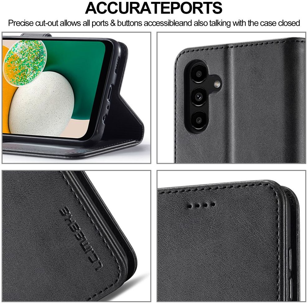 LC.IMEEKE Samsung Galaxy A24 Hoesje Portemonnee Book Case Zwart afbeelding 10