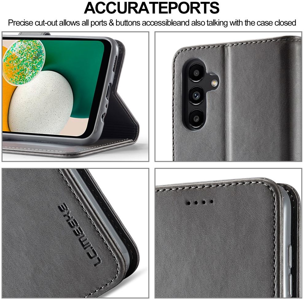 LC.IMEEKE Samsung Galaxy A24 Hoesje Portemonnee Book Case Grijs afbeelding 10