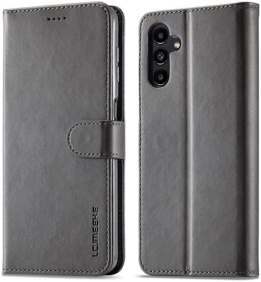 LC.IMEEKE Samsung Galaxy A24 Hoesje Portemonnee Book Case Grijs afbeelding 3