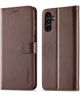 LC.IMEEKE Samsung Galaxy A24 Hoesje Portemonnee Book Case Bruin