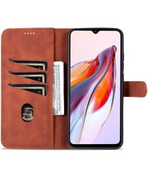 AZNS Xiaomi Redmi 12C Hoesje Wallet Book Case Kunstleer Bruin