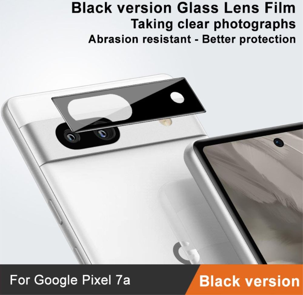 Imak Google Pixel 7a Camera Lens Protector Tempered Glass Zwart afbeelding 2