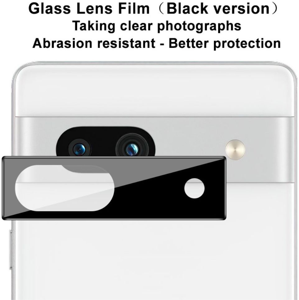 Imak Google Pixel 7a Camera Lens Protector Tempered Glass Zwart afbeelding 3