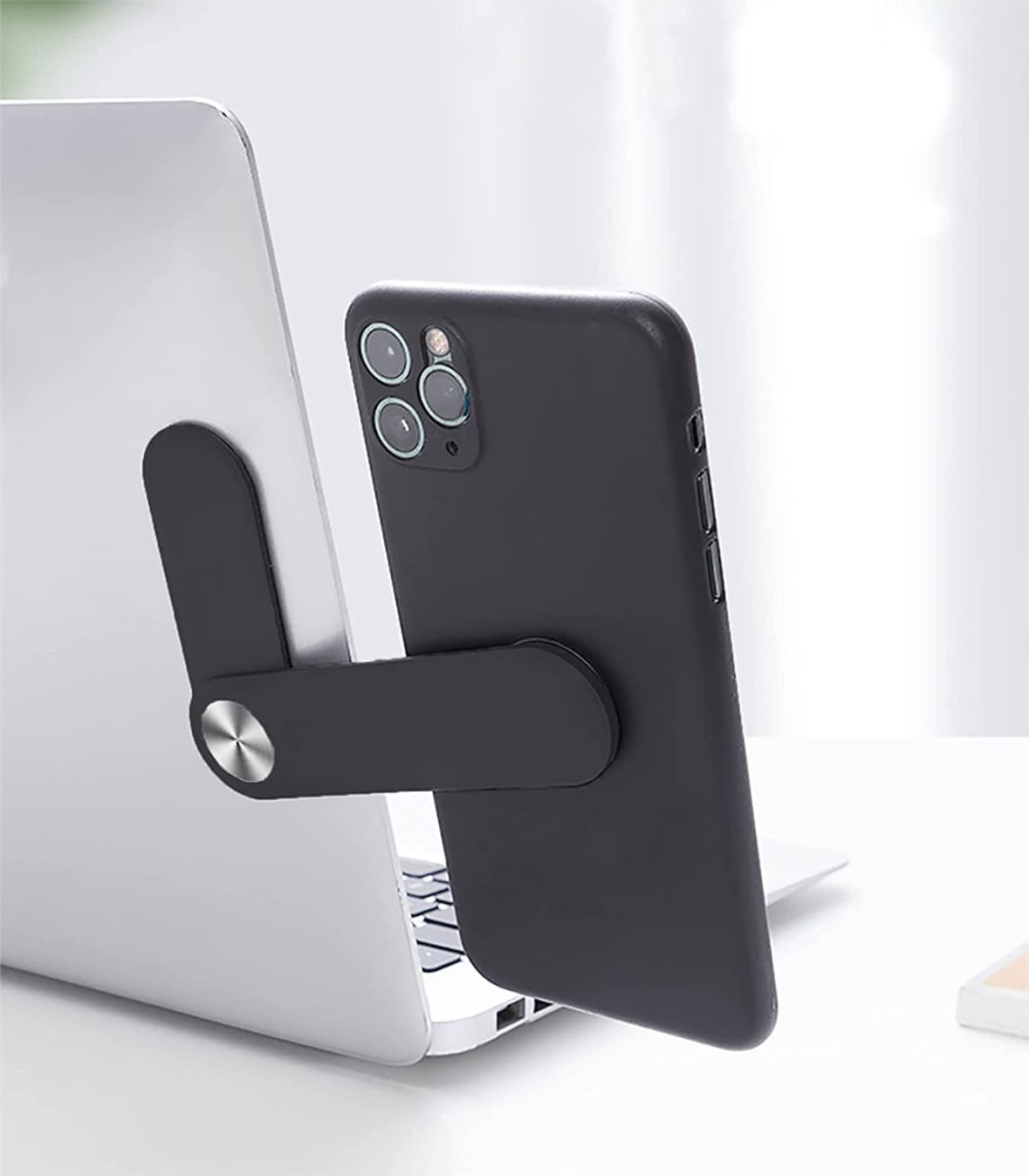 Universele Magnetische Telefoonhouder Laptop/MacBook/Monitor Zwart afbeelding 1