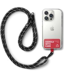 Ringke Holder Link Strap Rood - Universeel Telefoon Koord Zwart / Wit
