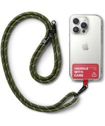 Ringke Holder Link Strap Rood - Universeel Telefoon Koord Khaki / Wit