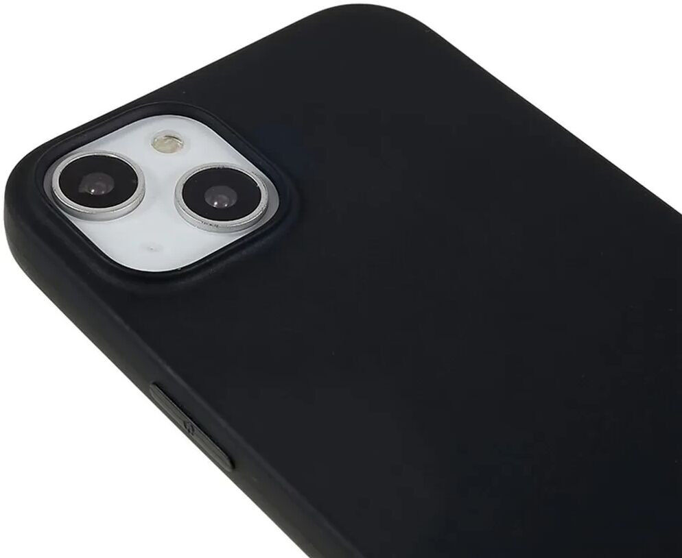 Apple iPhone 14 Plus Hoesje Dun TPU Matte Back Cover Zwart afbeelding 8