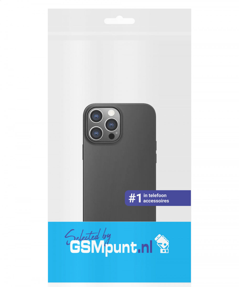 Apple iPhone 14 Pro Max Hoesje Dun TPU Matte Back Cover Zwart afbeelding 10