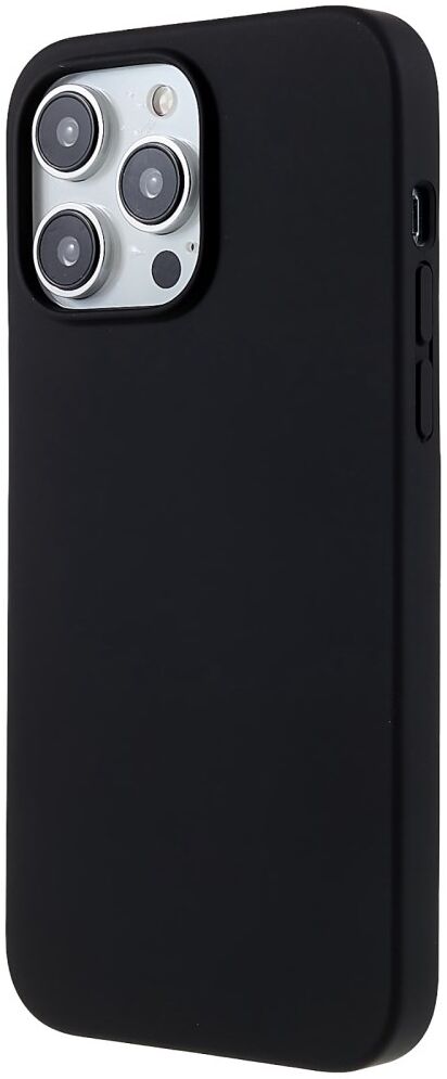 Apple iPhone 14 Pro Max Hoesje Dun TPU Matte Back Cover Zwart afbeelding 3