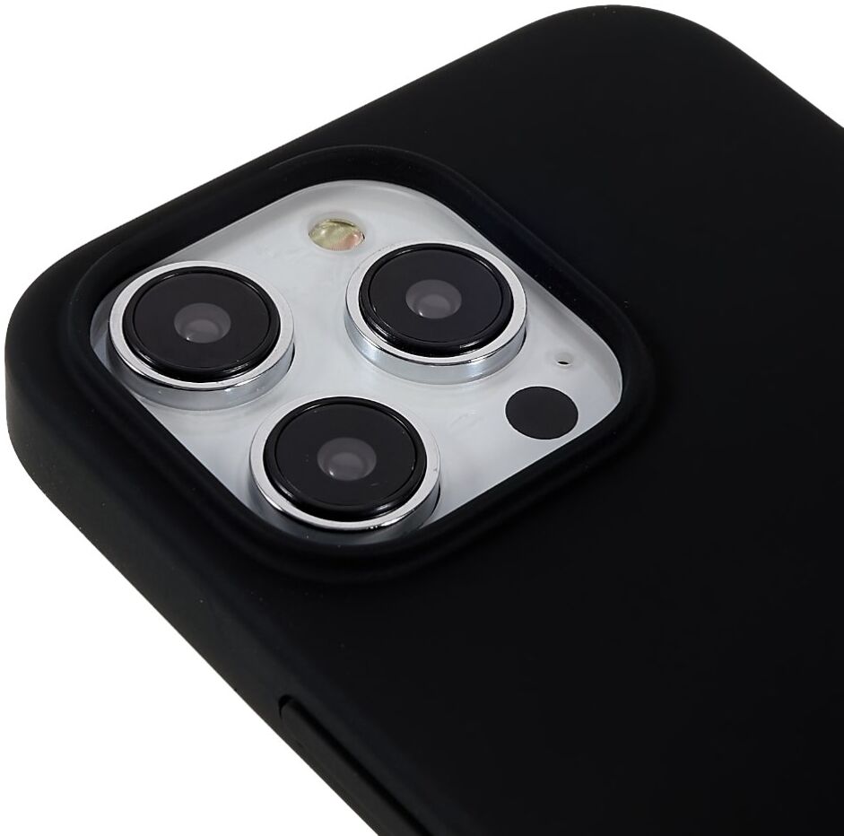 Apple iPhone 14 Pro Max Hoesje Dun TPU Matte Back Cover Zwart afbeelding 8