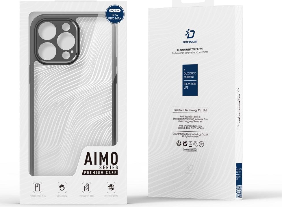 Dux Ducis Aimo Apple iPhone 14 Pro Max Hoesje Back Cover Zwart afbeelding 10