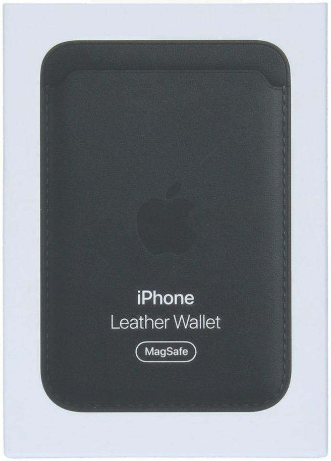 Originele Apple Leather Wallet MagSafe Kaarthouder/Portemonnee Zwart afbeelding 6