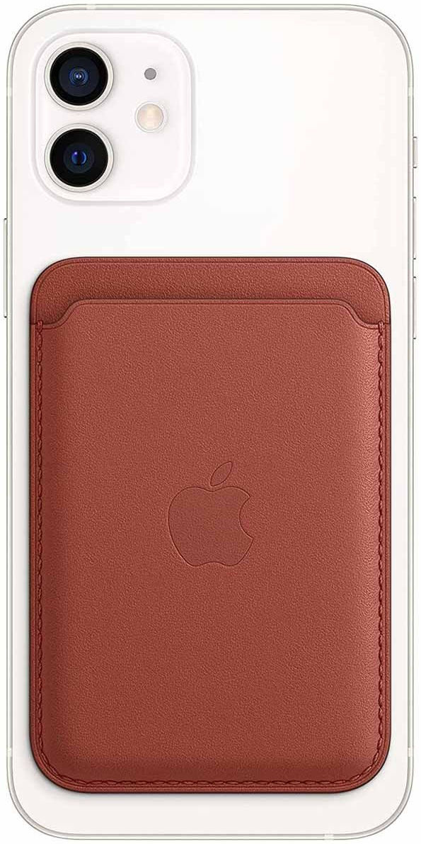 Originele Apple Leather Wallet MagSafe Kaarthouder/Portemonnee Rood afbeelding 1