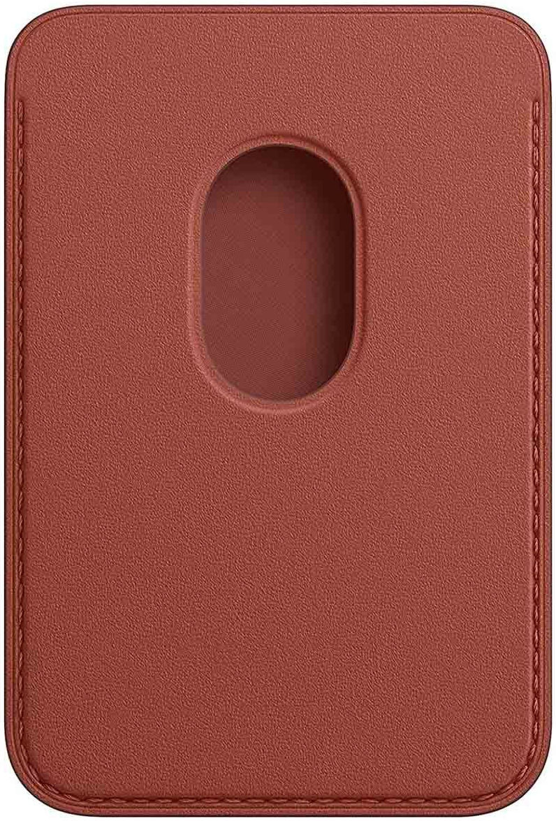 Originele Apple Leather Wallet MagSafe Kaarthouder/Portemonnee Rood afbeelding 2
