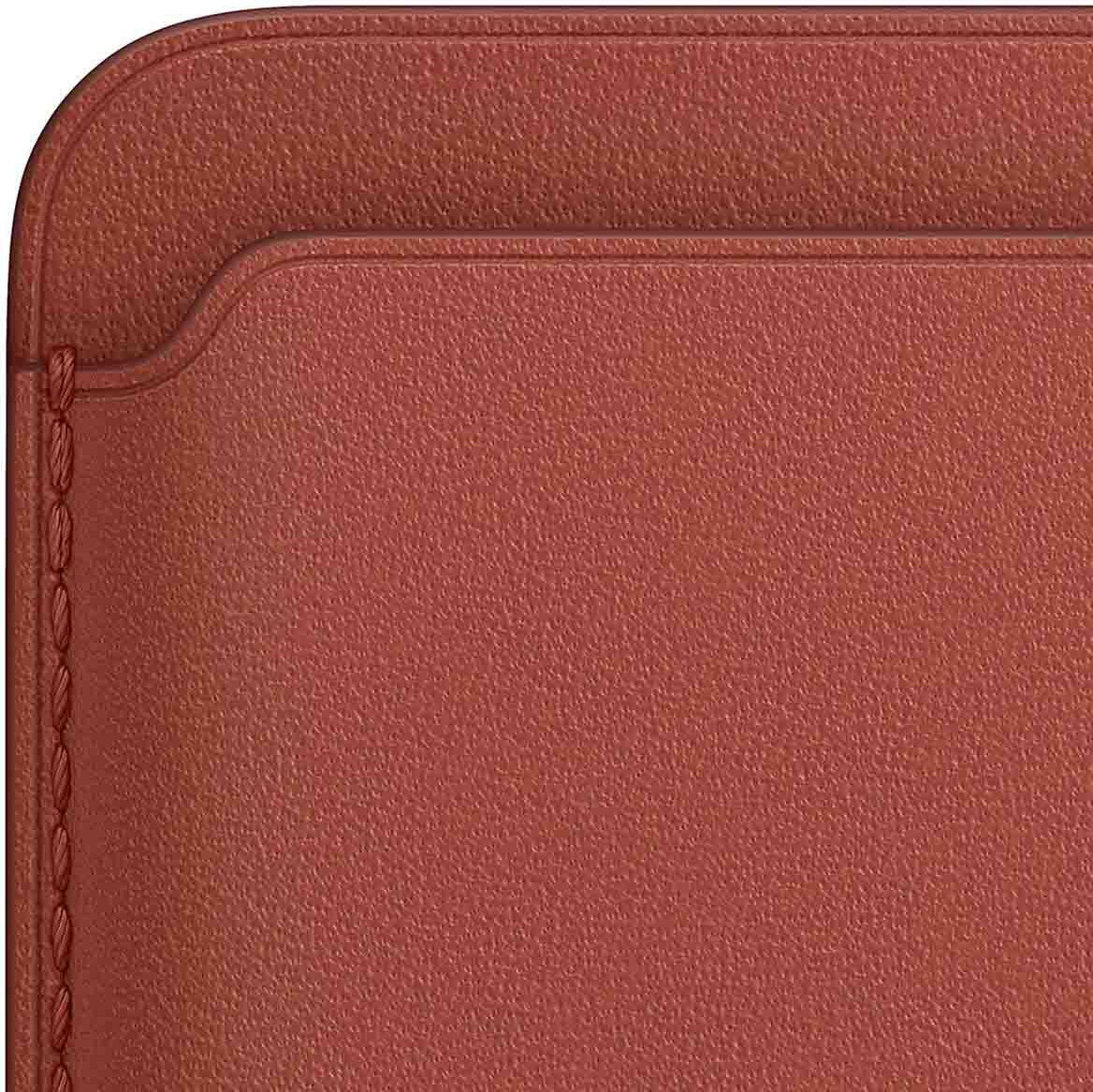 Originele Apple Leather Wallet MagSafe Kaarthouder/Portemonnee Rood afbeelding 4
