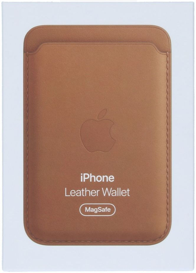 Originele Apple Leather Wallet MagSafe Kaarthouder/Portemonnee Bruin afbeelding 6