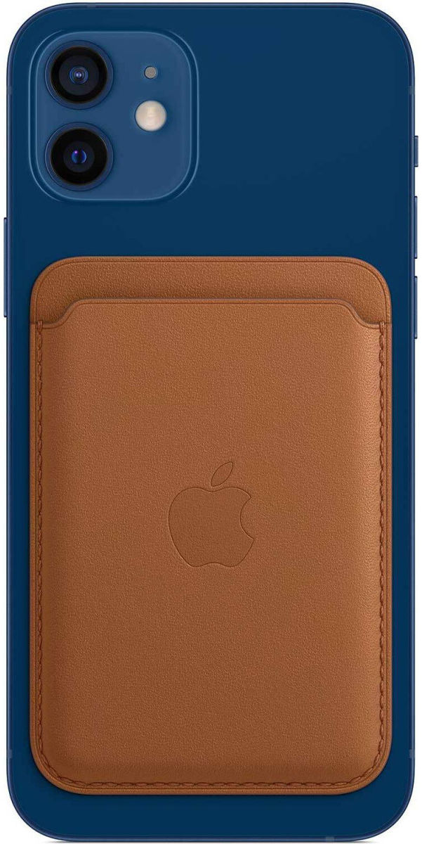 Originele Apple Leather Wallet MagSafe Kaarthouder/Portemonnee Bruin afbeelding 1