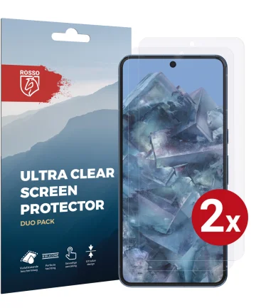 Rosso Google Pixel 8 Pro Screen Protector Ultra Clear Duo Pack Screen Protectors