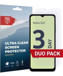 Rosso Nokia G22 Screen Protector Ultra Clear Duo Pack